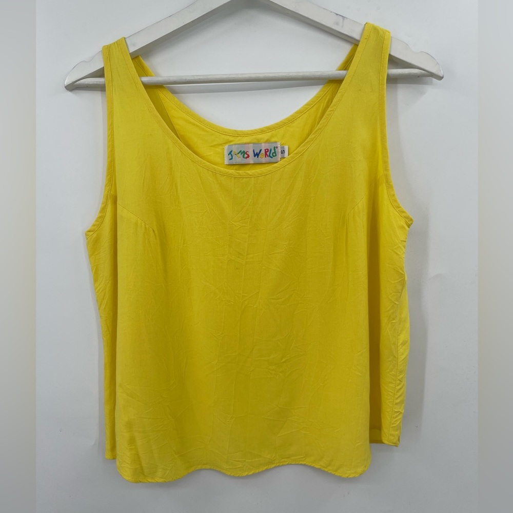 Jams World Top Citrus Tank Top 100% Rayon Made in Hawaii Size Small